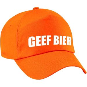 Geef bier fun pet oranje voor dames en heren - geef bier baseball cap -  EK WK / Koninsdag