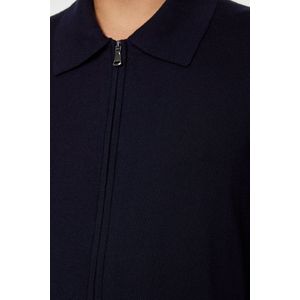 J.Lindeberg Heren Kaleb Merino Zip Cardigan Navy