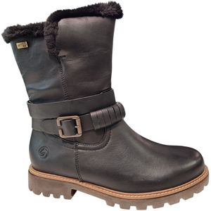 Remonte - Bikerboots - Zwart - Dames - Leren Enkellaarsjes