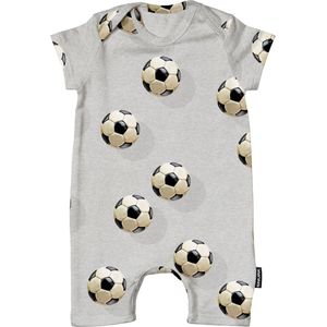 SNURK Fussball Grey Playsuit Babies 86