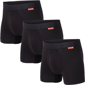 Undiemeister Boxershort Heren - Volcano Ash (Zwart) - 3-Pack - Mellowood Tencel - Ademend, Anti-Bacterieel & Naadloos Ondergoed - Premium Onderbroeken Heren - Maat XXL
