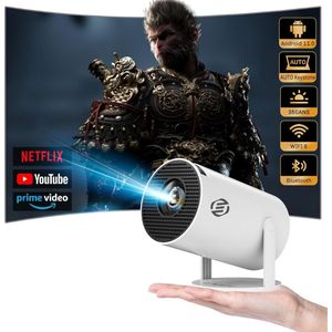 Equivera Mini Beamer - Draagbaar - Android TV 11.0