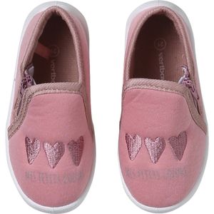 Canvas - Sloffen - Beige - Gestreept - Konijnenkop - Polyester