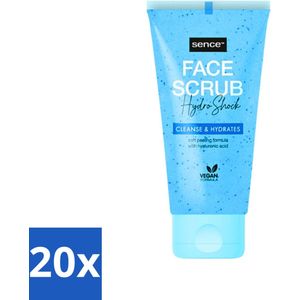 20 x Sence - Alle Huidtypes - Gezichtsscrub - Exfoliërend - 150 ml - Gezichtsscrub - Exfoliërend - Huidverzorging - Huidscrub - Huidreiniging