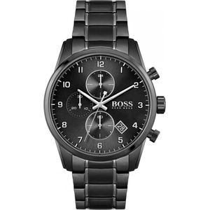 Hugo Boss - 1513785 - Horloge - Mannen - Zwart- RVS - Ø 44 mm
