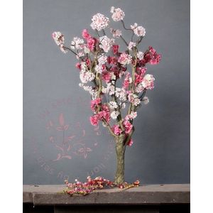 Seta Fiori - Kersenbloesem boom - sakura - donker roze / roze - 120cm -