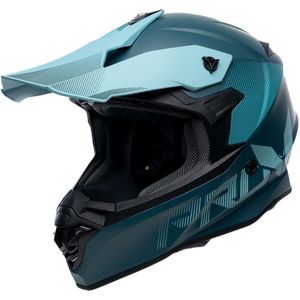Motor Cross Crosshelm ARGESS ABYSS Turquoise blauw L van MOTOBLOUZ