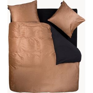 Y-NOT - Dekbedovertrek met kussenslopen - Fluweel/Velvet Enjoy The Little Things Terra - 2 Persoons - 200x200/220 cm