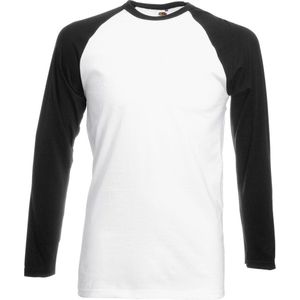 5 pack Fruit of the Loom Longsleeve T-shirts Zwart/Wit XXXL (3XL)