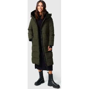MARIKOO - Wintermantel 'Zuraraa XVI' - Olijfgroen - Gewatteerde Jas