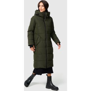 MARIKOO - Wintermantel 'Zuraraa XVI' - Olijfgroen - Gewatteerde Jas