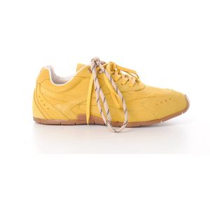 BRONX damessneaker Myraa suede geel
