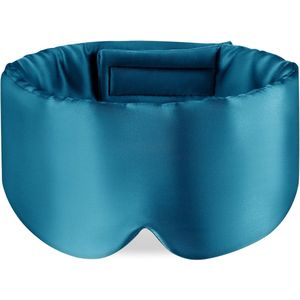 Oogmasker Slaap - Slaapmasker Vrouwen & Mannen - Extra Zacht - Blauw