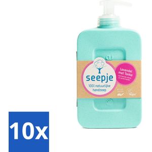 Seepje - Handzeep - Zachte Geur - Lavendel met Tonka - 300 ml - Bulkverpakking - 10 stuks