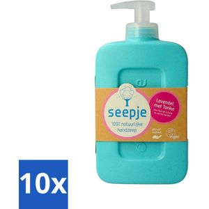 Seepje - Handzeep - Zachte Geur - Lavendel met Tonka - 300 ml - Bulkverpakking - 10 stuks