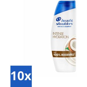 Head & Shoulders - Shampoo - Intense Hydration - 100% Roosvrij - 300 ml - Bulkverpakking - 10 stuks