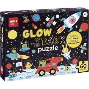 APLI Kids puzzel - Glow in the Dark Ruimtevaart
