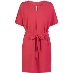 Zoso Jurk Dion Crepe Dress With Details 242 0400 Pink Dames Maat - XL