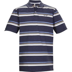 Killtec heren poloshirt - poloshirt KM - 41708 - navy streep