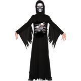 Horror verkleed kostuum magere Hein / de Dood voor kinderen - Halloween Carnavalskostuum 122/134