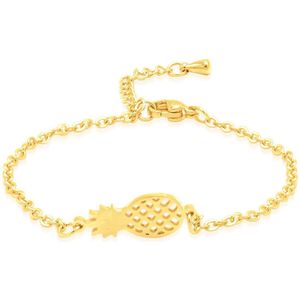 Victorious Dames Armband Goud – Gouden Ananas – 14 t/m 18cm