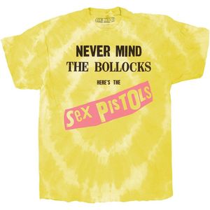 Sex Pistols - Never Mind the B?locks Original Album Heren T-shirt - XL - Geel