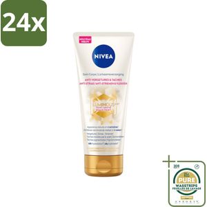 NIVEA - Bodycrème - Luminous630 Tegen Striae - Tegen striemen, zonnevlekken & pigmentvlekken - Lichaamsverzorging - 200 ml - Voordeelverpakking - 24 stuks - Pigmentvlekken - Zonnevlekken