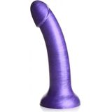 XR Brands G-Tastic - Metalen Siliconen Dildo - 17,8 cm purple