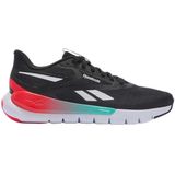 Fitness-schoenen - Zwart/Rood/Aqua - Vetersluiting - Laag - Rubber