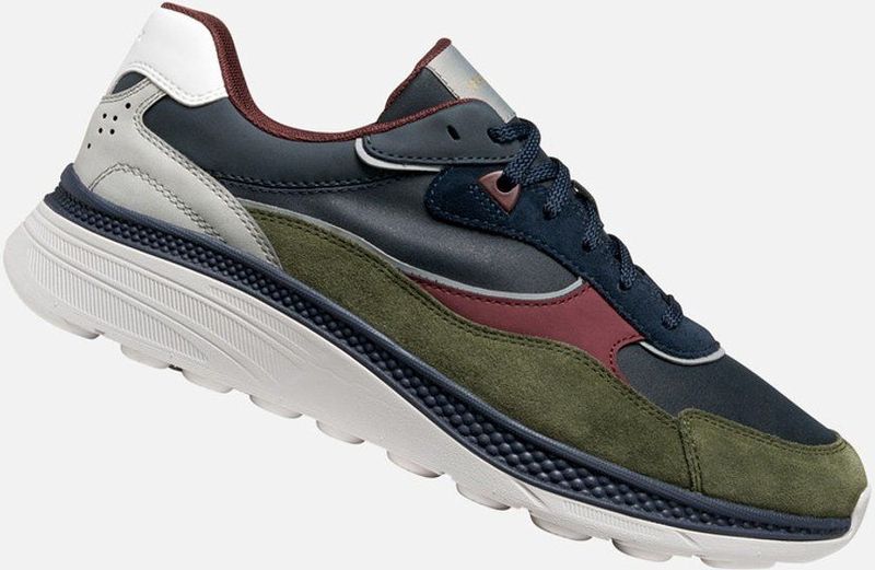 GEOX - Spherica Actif X1 - Sneakers - Marineblauw/Mosgroen