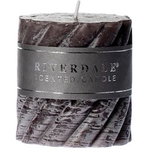 Riverdale - Rustieke Swirl Geurkaars Arabian Nights donkergrijs 7.5x7.5cm Grijs