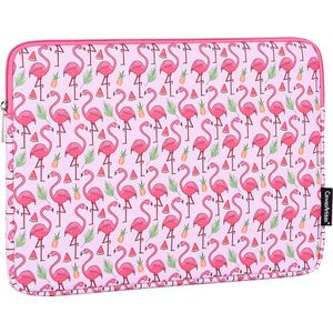 Laptophoes 13 Inch GV – Laptop Sleeve - Hoes Geschikt voor Macbook Air & Pro 13 inch - Flamingo Roze