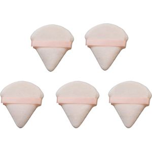 powder puff driehoek - poederspons - poederdons - 5 stuks - oDaani