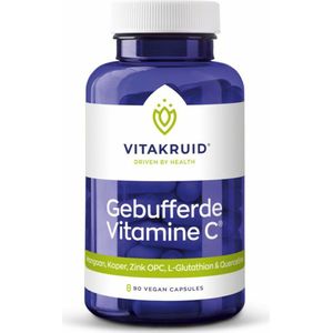 2x Vitakruid Gebufferde Vitamine C 90 vegacapsules