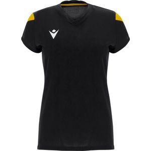 Macron Oxygen Shirt Korte Mouw Dames - Zwart / Geel | Maat: M