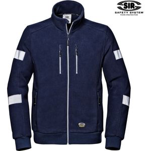 SIR SAFETY COMFORT Hi Vis Reflecterend Microfleece Rits Werktrui HEREN Veiligheidstrui Blauw - Ademend - Fleece