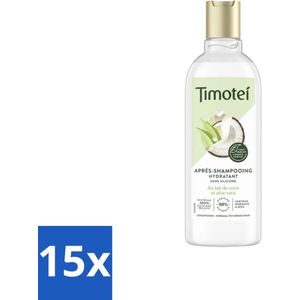 Timotei - Crèmespoeling - Kokosmelk & Aloe Vera - Droog Tot Normaal Haar - 300ml - Bulkverpakking - 15 stuks