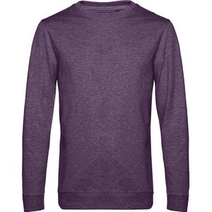 Sweater 'French Terry' B&C Collectie maat L Heather Purple/Paars