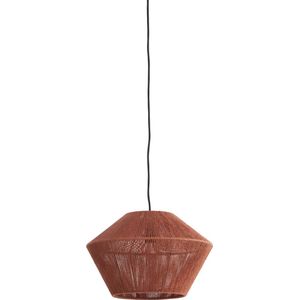 Light & Living Hanglamp Fugia - Jute - 40cm - Steenrood