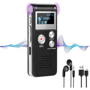 64GB Voice Recorder - Digitale Voice Recorder met Geluidsisolatie - 1536 kbps Hoge Opnamekwaliteit - MP3 Voice Recorder - USB-C Voice Recorder met Wachtwoord voor Interviews - Lessen - Vergaderingen