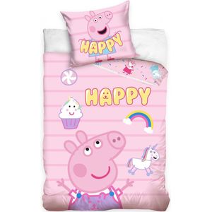 Nickelodeon Dekbedovertrek Peppa Pig 140 X 200/90 Cm Katoen Roze