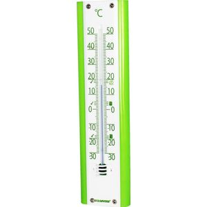 EcoSavers Thermometer Binnen en Buiten met advieswaarden voor vriezer , koelkast en woonkamer | hoge kwaliteit | Kunststof Wit Groen