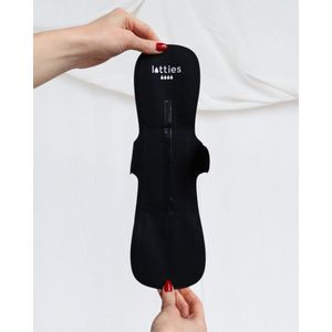 Lotties wasbaar maandverband - Maat L - Hevige menstruatie - Betrouwbaar maandverband met vleugels en bh-sluiting - Comfortabel en duurzaam