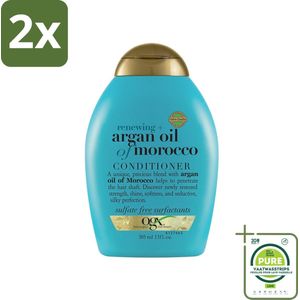 OGX - Argan Oil of Morocco - Conditioner - Extra Sterk - Hydrate & Revive - 385 ml - Voordeelverpakking - 2 stuks - Arganolie - Haarherstel