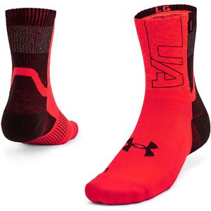 Under Armour Armourdry Run Mid Crew Sokken Rood,Zwart EU 36 1/2-42 Man,Vrouw
