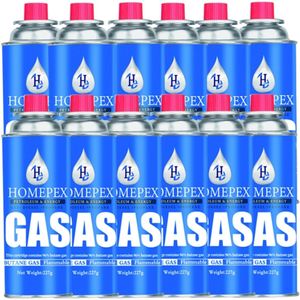 Gasfles butaan gasbus met inhoud van 227gram - 24 stuks in de verpakking Onkruidbrander