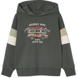 Sweater met Capuchon - Geplaatst Motief - Jongens