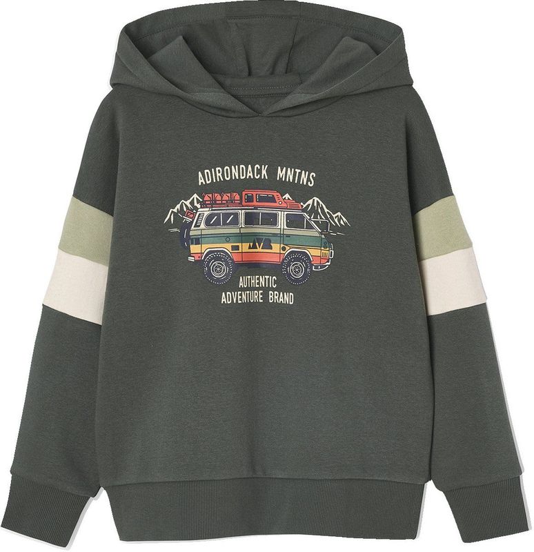 Sweater met Capuchon - Geplaatst Motief - Jongens