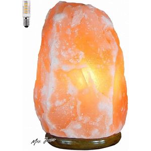 Mrs. Jones Natuurlijk Himalaya Zoutlamp 2-4kg + 1 Reserve Led Lamp Europese Stekker .