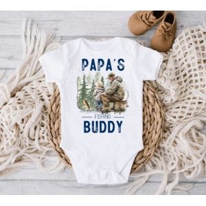 Papa's fishing buddy - Romper - 12 tot 18 Maanden
